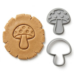 Classic Spotted Mushroom Cookie Cutter & Stamp Set | Food-Grade PLA