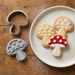 Classic Spotted Mushroom Cookie Cutter & Stamp Set | Food-Grade PLA