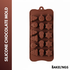 16-Cavity Christmas Theme Shape Silicone Chocolate Mold