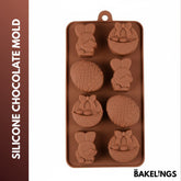 8-Cavity Easter Shape Silicone Chocolate Mold