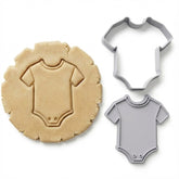 Minimalist Baby Onesie Cookie Cutter & Stamp Set | Food-Grade PLA