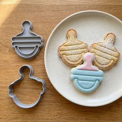 Classic Baby Pacifier Cookie Cutter & Stamp Set | Food-Grade PLA