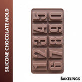 10-Cavity Numbers Shape Silicone Chocolate Mold