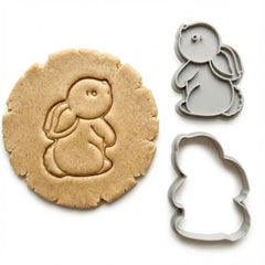Bunny Cookie Cutter & Stamp Set | Food-Grade PLA