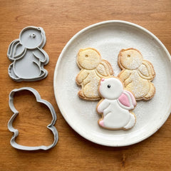 Bunny Cookie Cutter & Stamp Set | Food-Grade PLA
