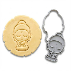 Kawaii Baby Buddha Cookie Cutter & Stamp | Food-Grade PLA