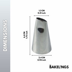 Stainless Steel Piping Nozzle Tip – Decorative Pattern Series | Model #215