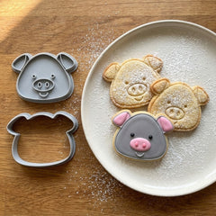 Sweet Piggy Cookie Cutter & Stamp Set | Food-Grade PLA