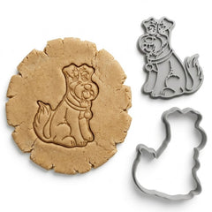 Schnauzer Terrier Cookie Cutter & Stamp Set | Food-Grade PLA