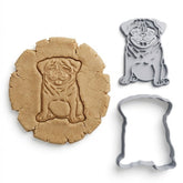 Happy Pug Cookie Cutter & Stamp Set | Food-Grade PLA
