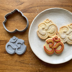 Spiritual Om Symbol Cookie Cutter & Stamp | Food-Grade PLA