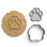 Universal Paw Print Cookie Cutter & Stamp Set | Food-Grade PLA
