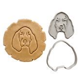 Elegant Spaniel Cookie Cutter & Stamp Set | Food-Grade PLA