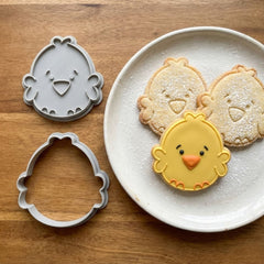 Chubby Chick Cookie Cutter & Stamp Set | Food-Grade PLA