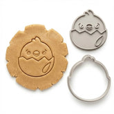 Hatching Baby Chick Cookie Cutter & Stamp Set | Food-Grade PLA