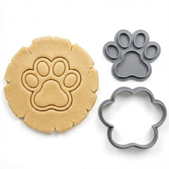 Cute Paw Print Cookie Cutter & Stamp Set | Food-Grade PLA