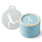 Tennis Player | Round Cake Top Stencil – Reusable Cake Decorating Stencil