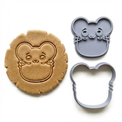 Whiskers the Mouse Cookie Cutter & Stamp | Food-Grade PLA