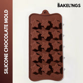 15-Cavity Mini Stars Silicone Chocolate Mold
