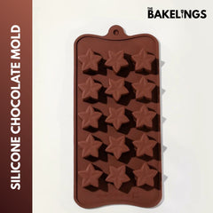 15-Cavity Mini Stars Silicone Chocolate Mold