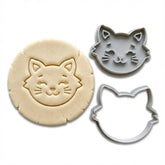 Happy Kitten Cookie Cutter & Stamp | Food-Grade PLA