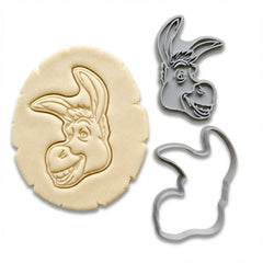Cheerful Donkey Cookie Cutter & Stamp | Food-Grade PLA