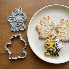 Sweet Honey Bee Cookie Cutter & Stamp | Food-Grade PLA