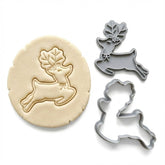 Elegant Graceful Deer Cookie Cutter & Stamp | Food-Grade PLA