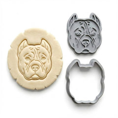 Noble American Bully Pitbull Cookie Cutter & Stamp | Food-Grade PLA