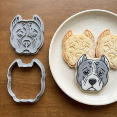 Noble American Bully Pitbull Cookie Cutter & Stamp | Food-Grade PLA