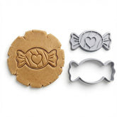 Sweet Love Candy Cookie Cutter & Stamp Set | Food-Grade PLA