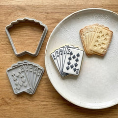 Royal Flush Playing Cards Cookie Cutter & Stamp | Food-Grade PLA