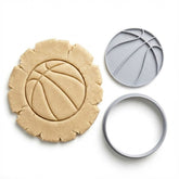 Classic Basketball Cookie Cutter & Stamp | Food-Grade PLA