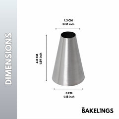 Stainless Steel Piping Nozzle Tip – Decorative Pattern Series | Model #220