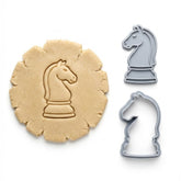 Knight Chess Piece Cookie Cutter & Stamp | Food-Grade PLA