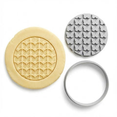 Detailed Butterfly Pattern Cookie Cutter & Stamp | Food-Grade PLA