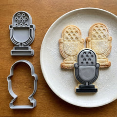 Studio Microphone Cookie Cutter & Stamp | Food-Grade PLA
