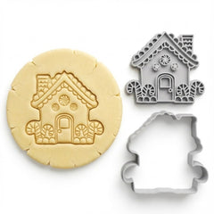 Gingerbread House Cookie Cutter & Stamp | Food-Grade PLA