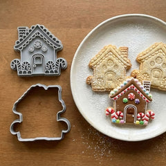 Gingerbread House Cookie Cutter & Stamp | Food-Grade PLA