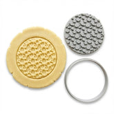 Leopard Print / Organic Stone Texture Cookie Cutter & Stamp | Food-Grade PLA