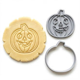 Jack-o-lantern / Pumpkin Cookie Cutter & Stamp | Food-Grade PLA