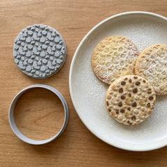 Leopard Print / Organic Stone Texture Cookie Cutter & Stamp | Food-Grade PLA