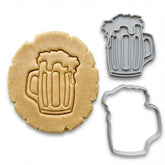 Foamy Beer Mug Cookie Cutter & Stamp Set | Food-Grade PLA