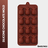 12-Cavity Pineapple Shape Silicone Chocolate Mold