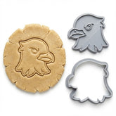Patriotic Eagle Cookie Cutter & Stamp | Food-Grade PLA
