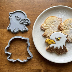 Patriotic Eagle Cookie Cutter & Stamp | Food-Grade PLA