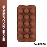 15-Cavity Seashell Shape Silicone Chocolate Mold