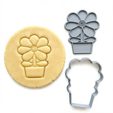 Potted Flower / Daisy in a Pot Cookie Cutter & Stamp | Food-Grade PLA