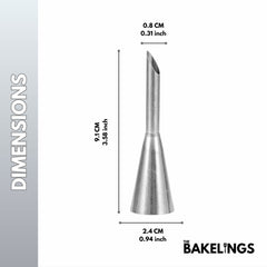 Stainless Steel Piping Nozzle Tip – Decorative Pattern Series | Model #225