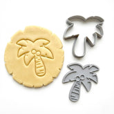 Tropical Palm Tree Cookie Cutter & Stamp | Food-Grade PLA